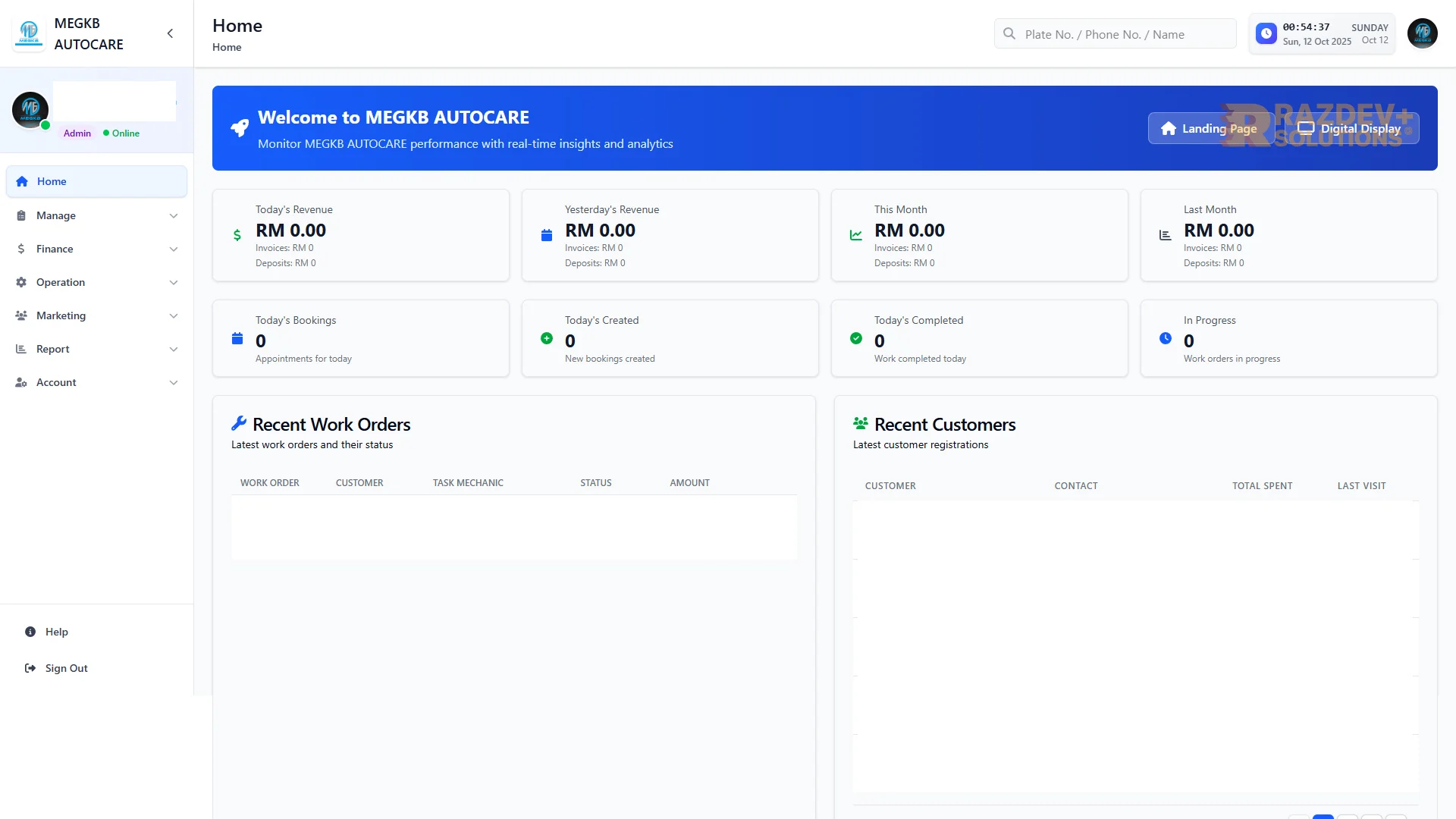 Workshop Management System